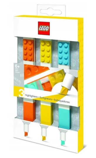 LEGO Highlighter 3stk Oransje Gul og Turkis LEGO Highlighter 3stk Oransje Gul og Turkis