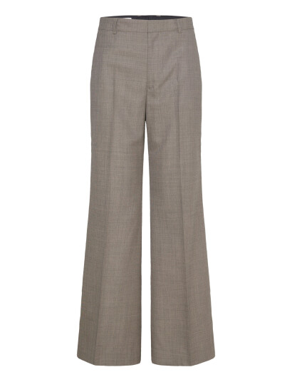 Filippa K Wool Blend Flare Trousers - Brown - 34
