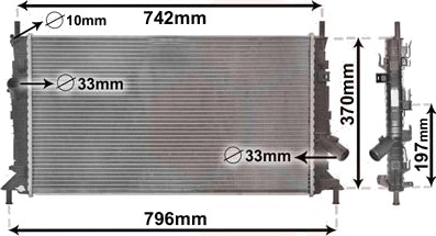 VAN WEZEL 18002369 Radiator motorkjøling VAN WEZEL 18002369 Radiator motorkjøling