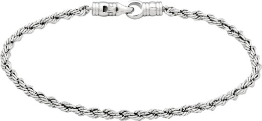 Tom Wood Rope Bracelet Silver Tom Wood Rope Bracelet Silver