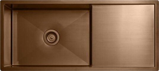 Tapwell Ta8140 PVD Kjøkkenvask B89xd45cm Copper Look (TA-9422663)