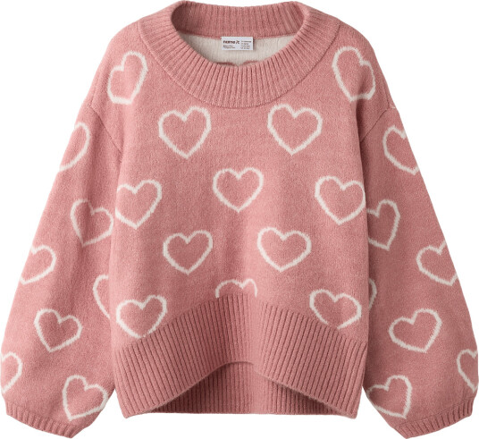 Name It Nkfnelly Ls Oversize Knit Pink 134 140 Name It Nkfnelly Ls Oversize Knit Pink 134 140