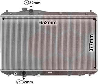 VAN WEZEL 25002701 Radiator motorkjøling