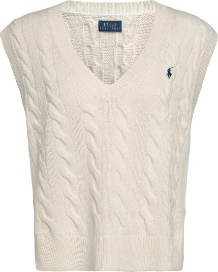 Polo Ralph Lauren 2/15 Wool Cash Rws Sls Plo AUTHENTIC CREAM L