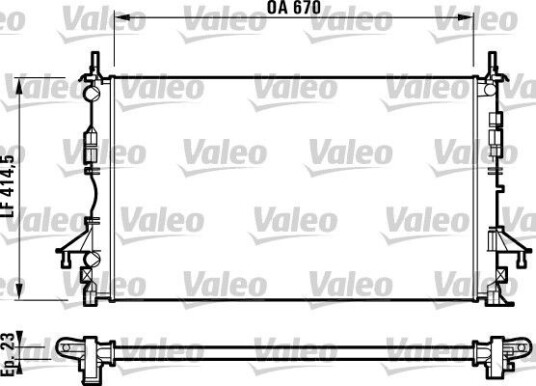 Radiator VALEO 732827 Radiator VALEO 732827