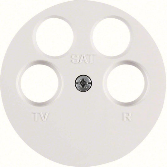 Hager 14842089 Midtbrikke R/tv/2 X SAT R.1/r.3 Polarhvit