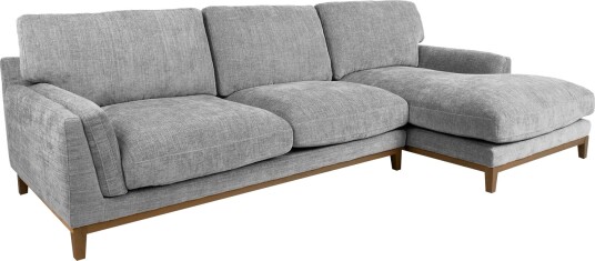 Hjørnesofa HOME4YOU Basil Grå Høyre hjørne grå