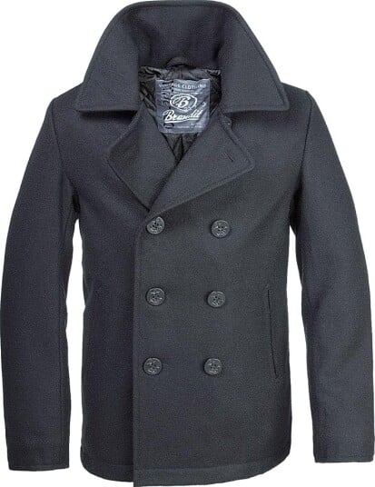 Brandit Pea Coat Svart