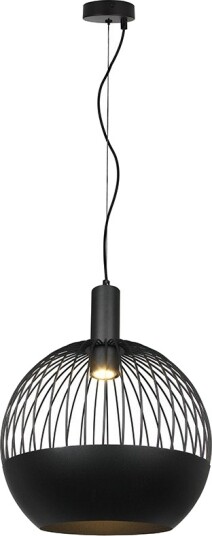 GU10 Designer pendellampe   Matt sort Metal serie Ø40 cm