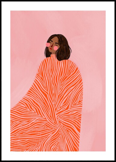 Dreamy Pink Portrait Plakat / 40x50