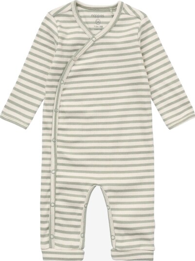Noppies Playsuit Ls Stripe ICEBERG GREEN 62