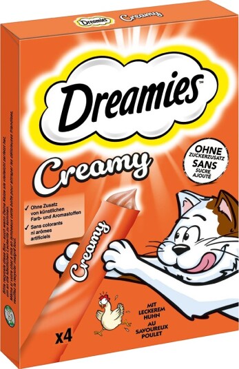 Dreamies Creamy Snacks Kylling 4 X 10 G
