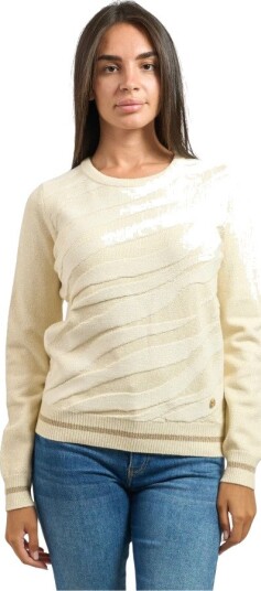 YES ZEE Dame Strikkevarer Beige L, YES ZEE Dame Strikkevarer Beige L,
