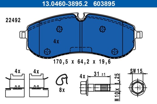 Bremseklosser ATE 13.0460-3895.2