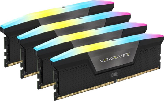 Corsair Vengeance RGB DDR5 RAM 192GB 5200MHz CL38 Quad Channel Svart med RGB