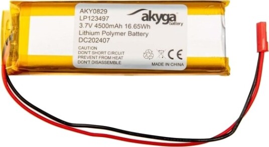Akyga Aky0829 Batteri Gull Lithium-Ion Li-Ion 4500 Mah 3,7 V 34 Mm AKY0829