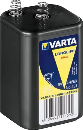 Varta Longlife Plus 431 Batteri Sinkklorid 8.5 Ah Varta Longlife Plus 431 Batteri Sinkklorid 8.5 Ah