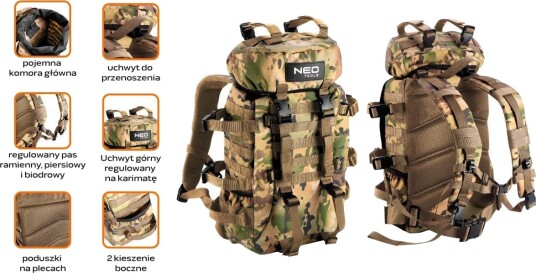 NEO 84-325 Tursekk 30L, justerbare stropper NEO 84-325 Tursekk 30L, justerbare stropper
