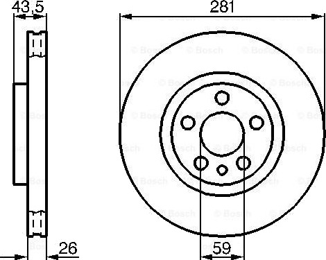 BOSCH 0 986 478 812 Bremseskive
