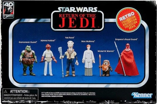 Northix Star Wars Return of the Jedi Retro Collection Figursett 6 stk 9,5 cm