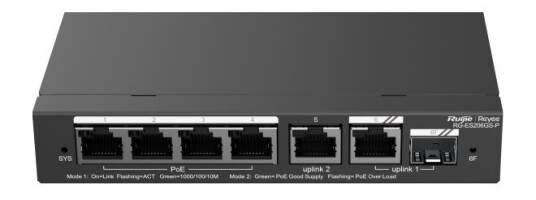 Bryter Reyee Switch Poe Rg-Es206gs-P 4-Ports Reyee
