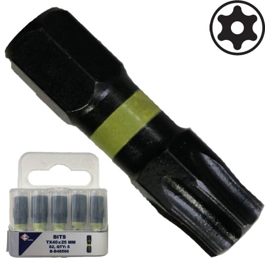 BATO 1/4' Bits Torsion S4 slag Torx Tamber 40 x 25mm