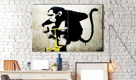 Tavle Monkey Detonator By Banksy 60X40 Artgeist sp. z o. o.