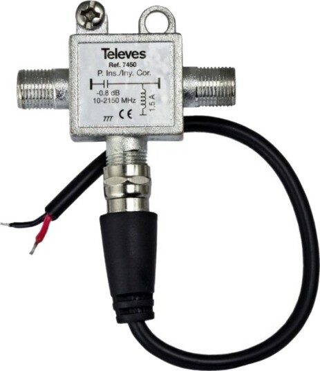 Televes 12 V-strøminjektor for antenneforsterker