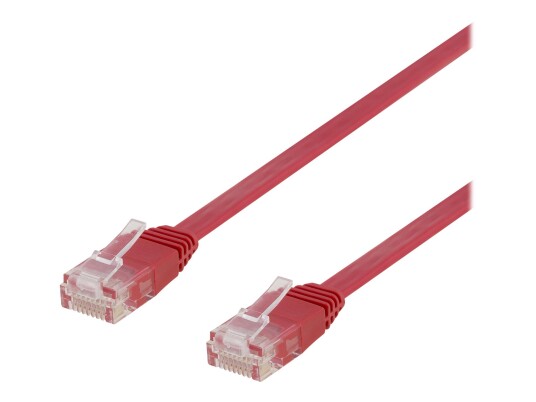 Deltaco 10 m Cat6 U/UTP Koblingskabel RJ-45 Rød