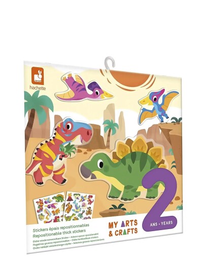 Janod Repositionable Thick Stickers Dinosaurs 2 Years Multi/Patterned