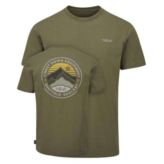 Rab Basecamp 3 Peak Tee Herre, Lkh Light Khaki, 2XL