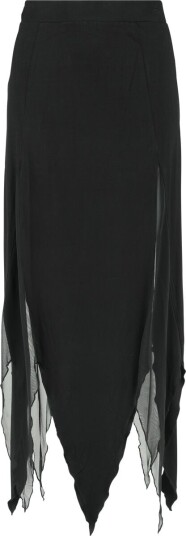KIHILIST by KILLSTAR Goth Middellangt skjørt The Grimmer The Better Midi Skirt XS til 4XL Damer svart