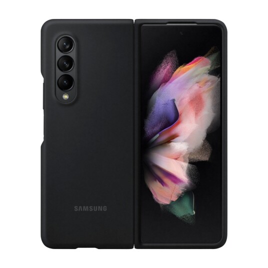Samsung Galaxy Z Fold3 Silicone Cover, Black Samsung Galaxy Z Fold3 Silicone Cover, Black