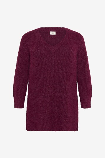 KAFFE Curve - Pullover kcAnia - Rød