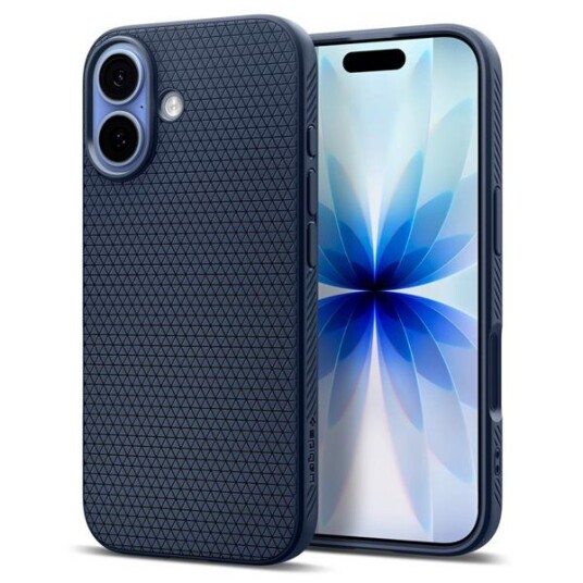 Spigen Liquid Air Marineblå Mobildeksel for iPhone 17 Pro