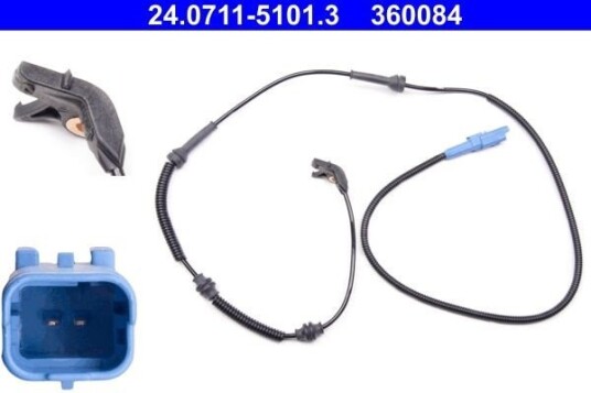 Sensor, ABS ATE 24.0711-5101.3