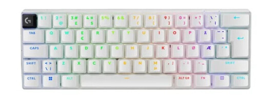 Logitech G PRO X 60 LIGHTSPEED - Gamingtastatur - Uten numpad - Amerikansk Engelsk - Hvit