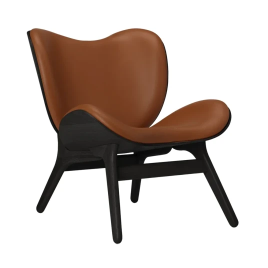 Umage A Conversation Piece Lounge stol Black Oak/Hope Leather Cognac Umage A Conversation Piece Lounge stol Black Oak/Hope Leather Cognac