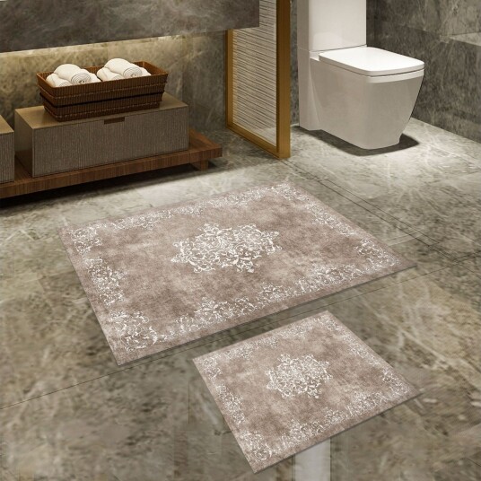 Panchuram Baderomsmatte 60x150 cm Rektangulær - Beige