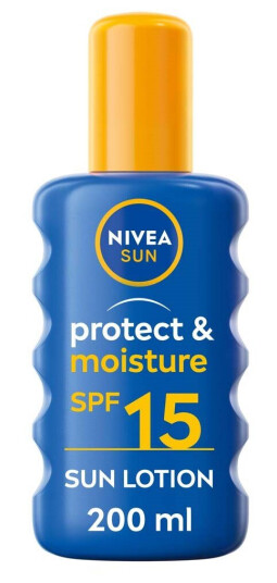 Nivea Sun Protect & Moisture Spray SPF 15 - 200 ml fuktighetsgivende solkrem