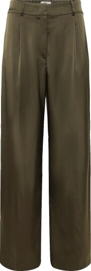 Dante6 Dante6 Jules Bold Satin Smart Pants   Khaki green   36