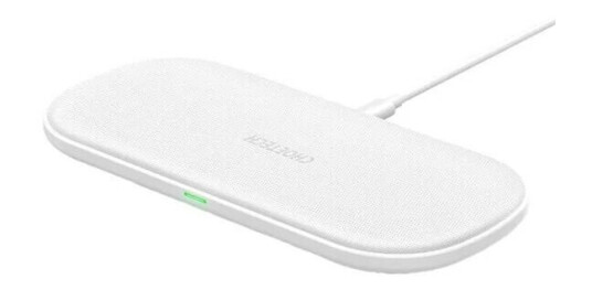 Choetech T535 dual fast wireless charger (white)