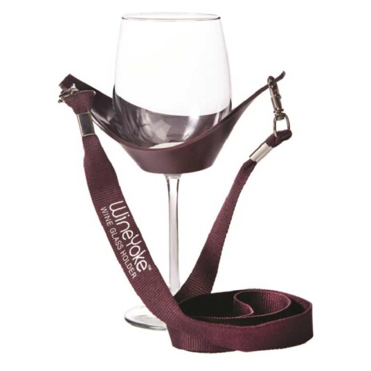 Wine Yoke glassholder burgundy vinrød