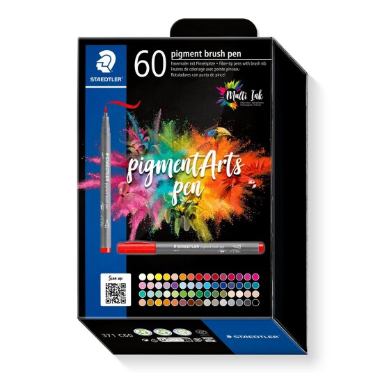 Staedtler Pigment Arts Brush Pen 60-sett Staedtler Pigment Arts Brush Pen 60-sett