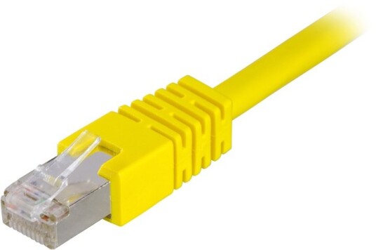 DELTACO F/UTP Cat6 patchkabel LSZH 1m gul