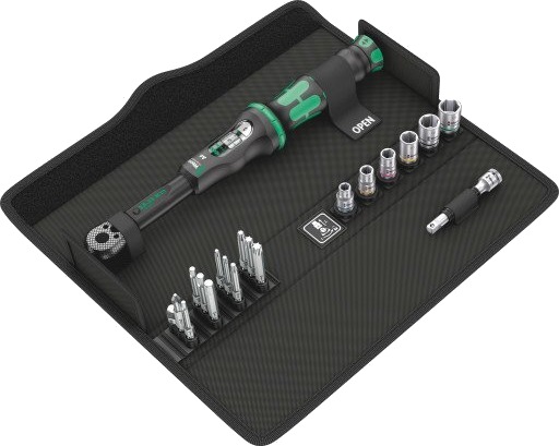 Wera Click-Torque A6 Momentnøkkelsett 2,5-25 Nm 1/4" med 20 Deler