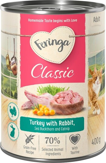 Feringa Classic Meat-Meny Kanin & Kalkun 6 x 400 g