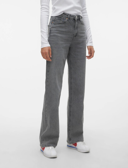 Vero Moda Vmtessa Hr Wide Jeans Ra206 Ga Noos   Grey   27 x 30