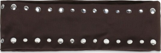 Mango Studded Headband Brown ONE SIZE