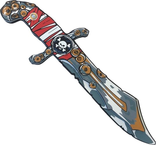 Liontouch Kostymer Piratkniv Rød Striper Liontouch OneSize Kostymer Grå 22801LT-AMZ-NC